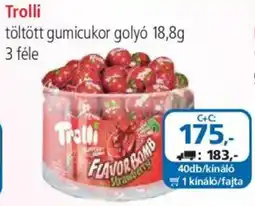 ÁRKLUB Trolli töltött gumicukor golyó ajánlat