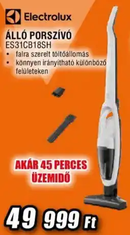 Expert Electrolux álló porszívó es31cb18sh ajánlat