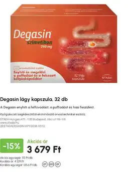Alma Gyógyszertárak Degasin lágy kapszula ajánlat