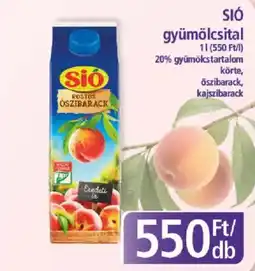 PlusMarket Sió gyümölcsital ajánlat