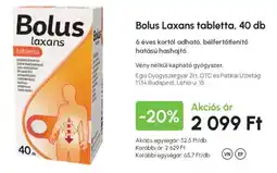 Alma Gyógyszertárak Bolus laxans ajánlat