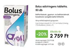 Alma Gyógyszertárak Bolus adstringens tabletta ajánlat