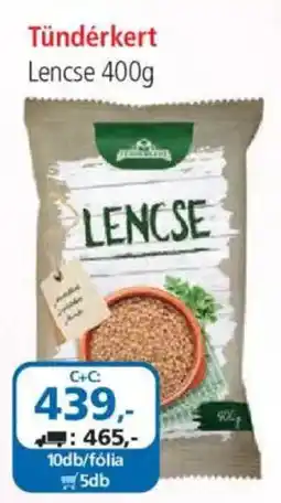 ÁRKLUB Tündérkert lencse ajánlat