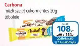 ÁRKLUB Cerbona müzli szelet ajánlat