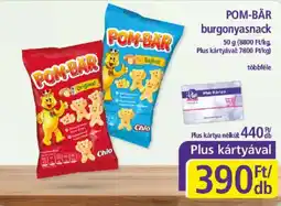 PlusMarket Pom-bar burgonyasnack ajánlat