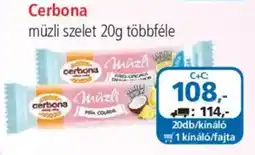 ÁRKLUB Cerbona müzli szelet ajánlat