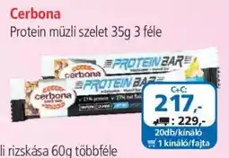 ÁRKLUB Cerbona protein müzli szelet ajánlat
