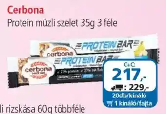 ÁRKLUB Cerbona protein müzli szelet ajánlat