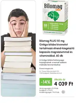 Alma Gyógyszertárak Bilomag plus ajánlat