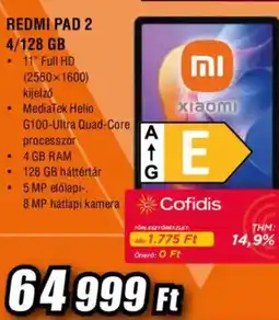 Expert Redmi pad 2 4/128 Gb ajánlat