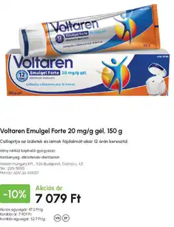 Alma Gyógyszertárak Voltaren Emulgel Forte ajánlat