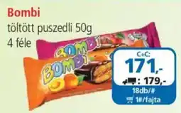 ÁRKLUB Bombi töltött puszedli ajánlat