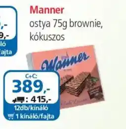 ÁRKLUB Manner ostya ajánlat
