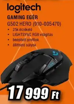Expert logitech gaming egér g502 hero ajánlat
