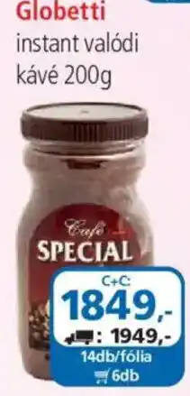 ÁRKLUB Globetti instant valódi kávé ajánlat