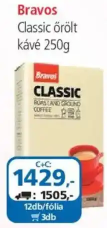 ÁRKLUB Bravos classic örölt kávé ajánlat
