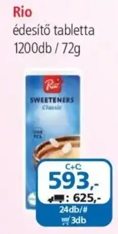 ÁRKLUB Rio édesítő tabletta ajánlat