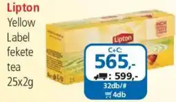 ÁRKLUB Lipton yellow label fekete tea ajánlat