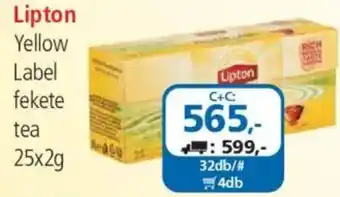 ÁRKLUB Lipton yellow label fekete tea ajánlat