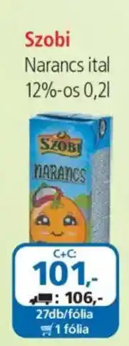 ÁRKLUB Szobi narancs ital ajánlat