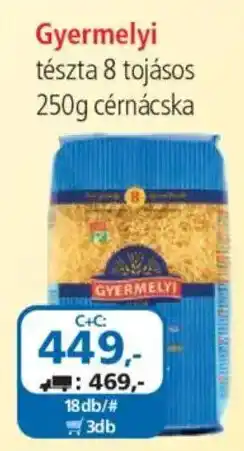 ÁRKLUB Gyermelyi tészta ajánlat