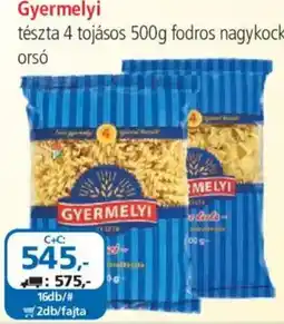 ÁRKLUB Gyermelyi tészta ajánlat
