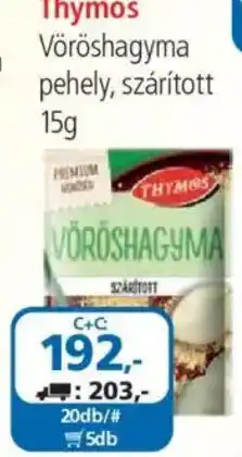 ÁRKLUB Thymos vöröshagyma ajánlat