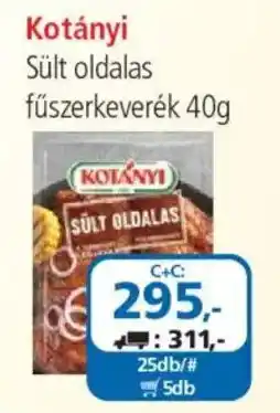 ÁRKLUB Kotányi sült oldalas fűszerkeverék ajánlat
