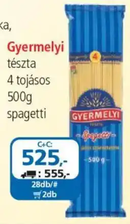 ÁRKLUB Gyermelyi tészta ajánlat