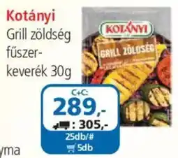 ÁRKLUB Kotányi grill zöldség fűszer-keverék ajánlat