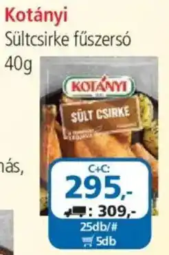 ÁRKLUB Kotányi sültcsirke fűszersó ajánlat