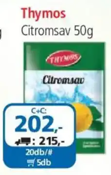 ÁRKLUB Thymos citromsav ajánlat