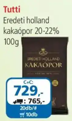 ÁRKLUB Tutti eredeti holland kakaópor ajánlat