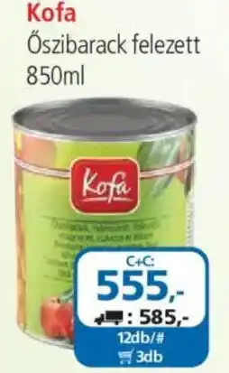 ÁRKLUB Kofa öszibarack ajánlat
