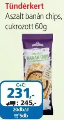 ÁRKLUB Tündérkert banán chips ajánlat