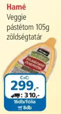 ÁRKLUB Hamé veggie pástétom ajánlat