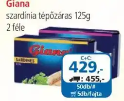 ÁRKLUB Giana szardínia tépőzárás ajánlat