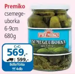 ÁRKLUB Premiko csemegeuborka ajánlat