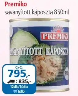 ÁRKLUB Premiko savanyított káposzta ajánlat