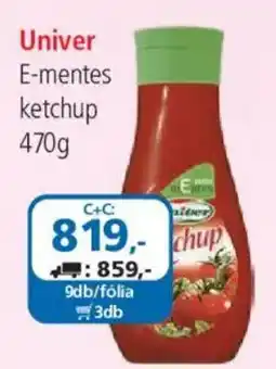 ÁRKLUB Univer e-mentes ketchup ajánlat