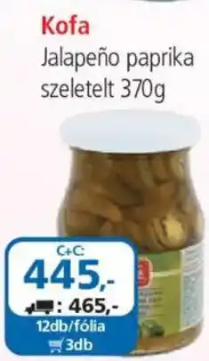 ÁRKLUB Kofa jalapeño paprika szeletelt ajánlat