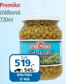 ÁRKLUB Premiko zöldborsó ajánlat