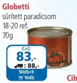ÁRKLUB Globetti súrített paradicsom ajánlat
