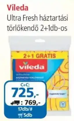 ÁRKLUB Vileda ultra fresh háztartási törölkendő ajánlat