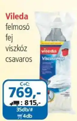 ÁRKLUB Vileda felmosó fej viszkóz csavaros ajánlat