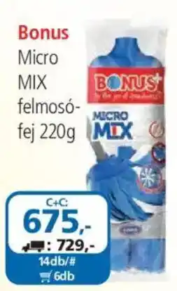 ÁRKLUB Bonus micro mix felmosófej ajánlat