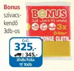 ÁRKLUB Bonus szivacs-kendő ajánlat
