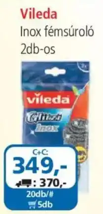 ÁRKLUB Vileda inox fémsúroló ajánlat