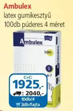 ÁRKLUB Ambulex latex gumikesztyu ajánlat