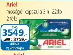 ÁRKLUB Ariel mosógél kapszula 3in1 ajánlat